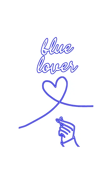 [LINE着せ替え] blue  lover(Japan)の画像1