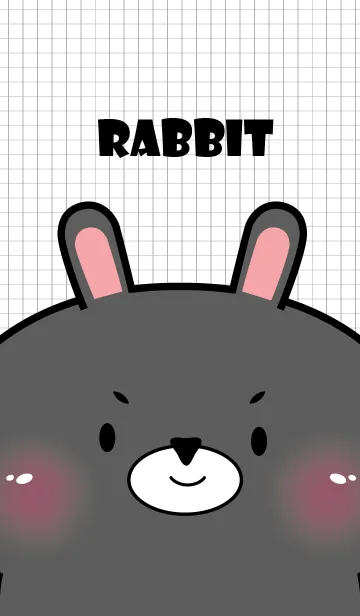 [LINE着せ替え] Little Cute Black Rabbit Theme (JP)の画像1