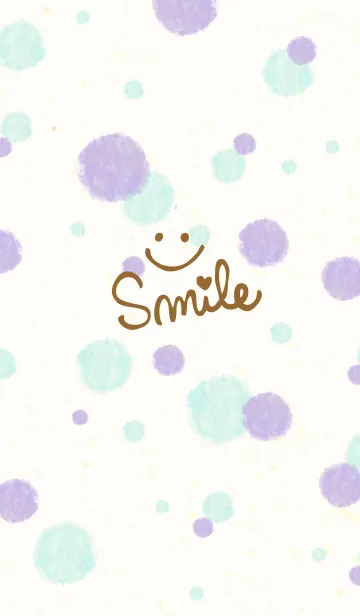 [LINE着せ替え] Smile 水彩丸11の画像1