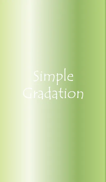[LINE着せ替え] Simple Gradation -GlossyGreen 6-の画像1