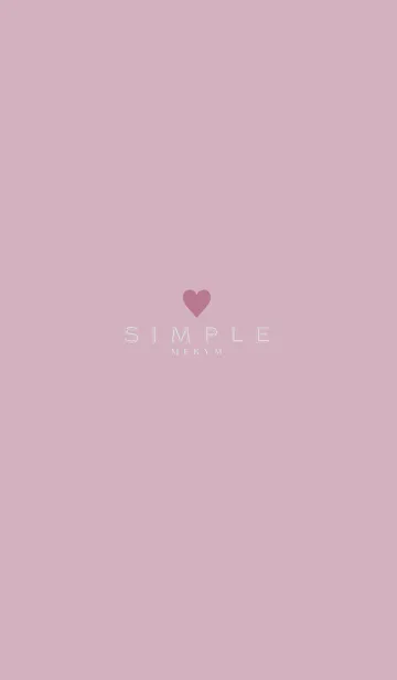 [LINE着せ替え] DUSKY PINK.SIMPLE -HEART- 10の画像1