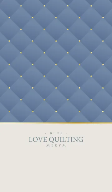 [LINE着せ替え] LOVE QUILTING -DUSKY BLUE- 27の画像1
