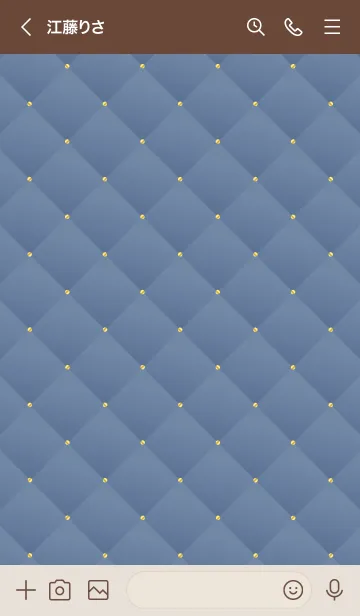 [LINE着せ替え] LOVE QUILTING -DUSKY BLUE- 27の画像3