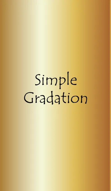 [LINE着せ替え] Simple Gradation -GOLD 5-の画像1