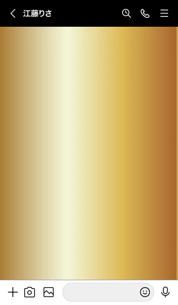 [LINE着せ替え] Simple Gradation -GOLD 5-の画像3