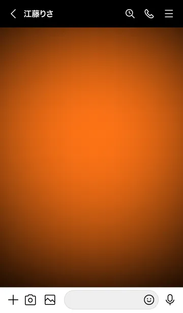 [LINE着せ替え] Pumpkin Orange Neon Theme Ver.10 (JP)の画像3