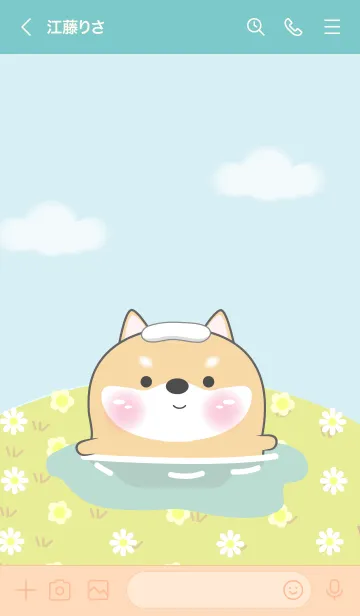 [LINE着せ替え] Enjoy Shiba Inu Theme (JP)の画像3