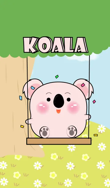 [LINE着せ替え] Enjoy Pink Koala Theme (JP)の画像1