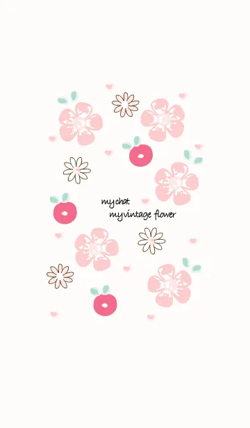 [LINE着せ替え] My chat my vintage flower 75の画像1