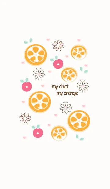 [LINE着せ替え] My chat my orange 66の画像1