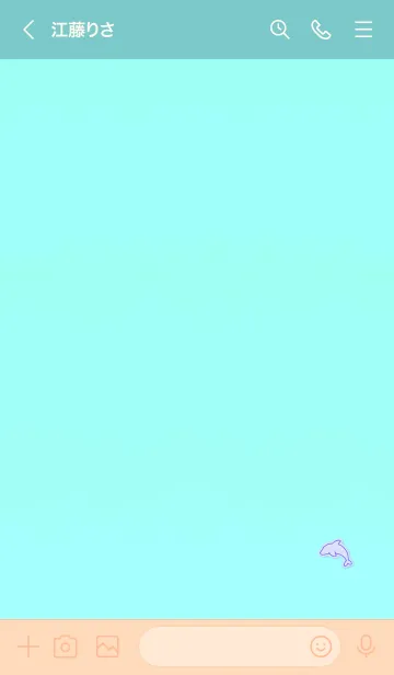 [LINE着せ替え] Happiness dolphin 10000の画像3