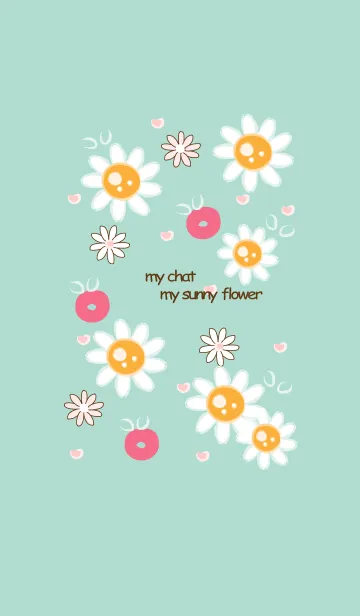 [LINE着せ替え] Mini sunny flowers 17の画像1