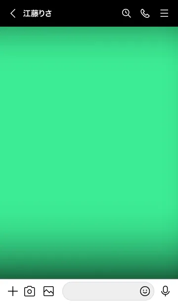 [LINE着せ替え] Seafoam Green And Black Vr.7 (JP)の画像3