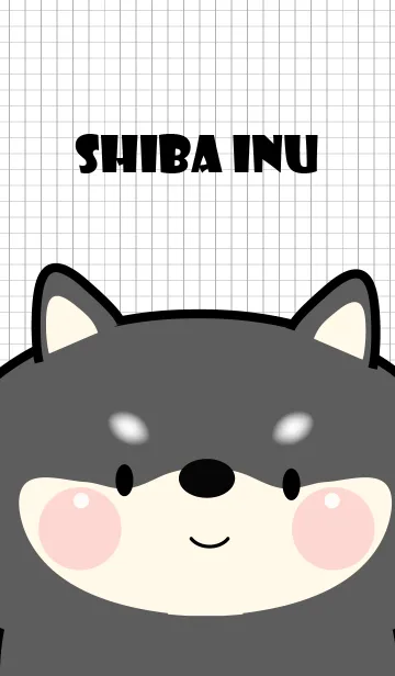 [LINE着せ替え] Little Cute Black Shiba Inu Theme (JP)の画像1