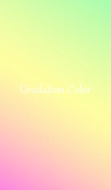 [LINE着せ替え] Gradation Color *Pink&Yellow&Green 2*の画像1