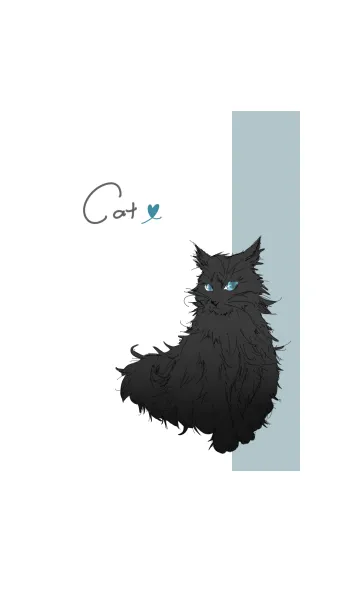 猫のデザイン・黒猫の着せ替えメイン画像