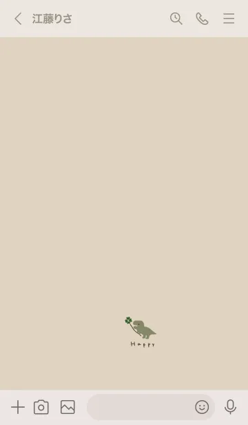 [LINE着せ替え] 四つ葉とゆる恐竜。の画像3