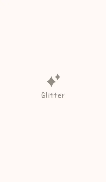 [LINE着せ替え] Glitter/Beigeの画像1