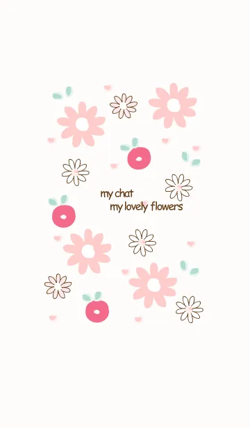 [LINE着せ替え] My chat my lovely flowers 67の画像1