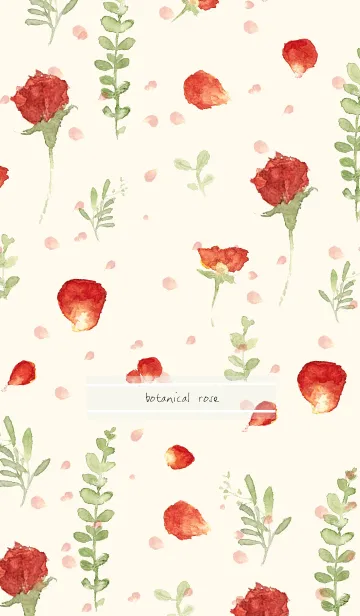 [LINE着せ替え] Simple botanical roseの画像1