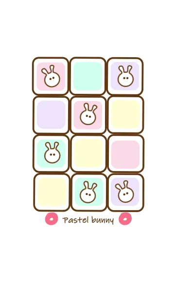 [LINE着せ替え] mini pastel bunny 10の画像1