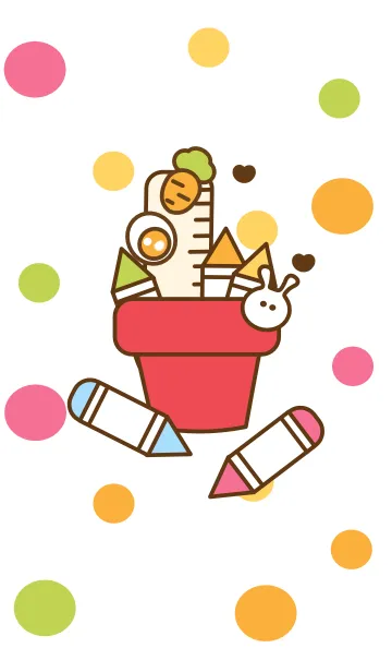 [LINE着せ替え] mini colorful crayonの画像1