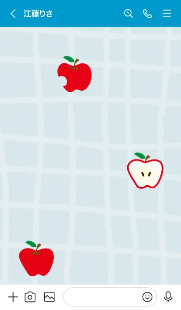[LINE着せ替え] かわいい りんご14の画像3