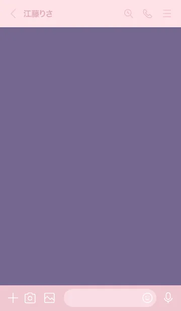 [LINE着せ替え] 大人のシンプルハート /pink purpleの画像3