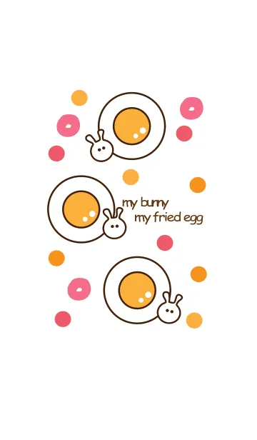 [LINE着せ替え] mini bunny & fried egg 10の画像1