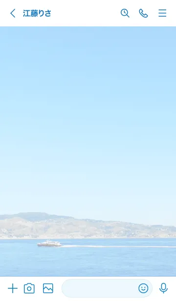 [LINE着せ替え] 青い海と空と船16の画像3