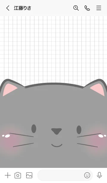 [LINE着せ替え] Little Cute Black Cat Theme (JP)の画像3