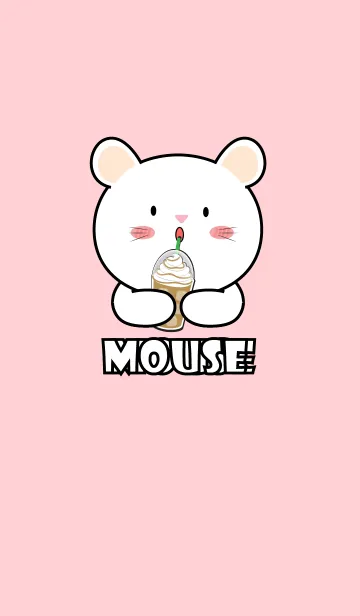 [LINE着せ替え] White Mouse Simple Theme (JP)の画像1