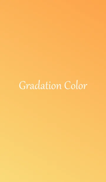 [LINE着せ替え] Gradation Color *Yellow*の画像1