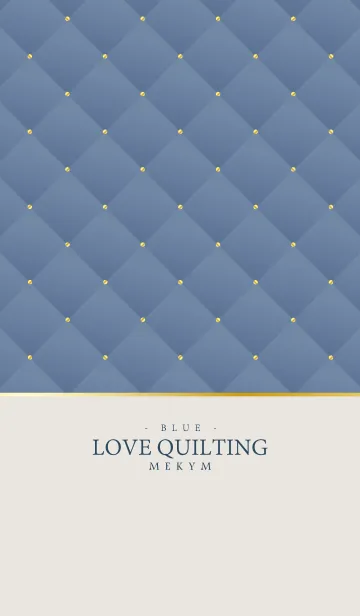 [LINE着せ替え] LOVE QUILTING -DUSKY BLUE- 28の画像1