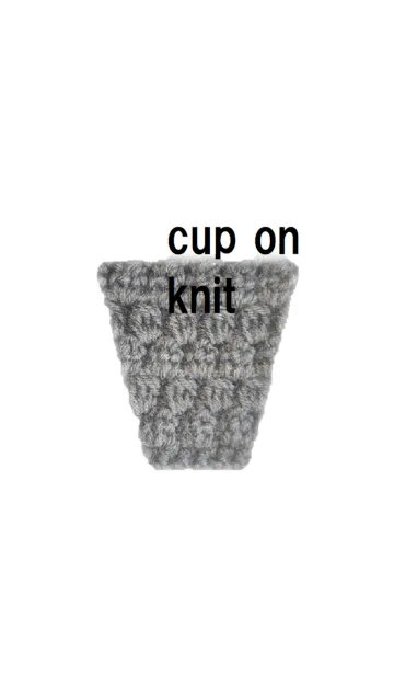 [LINE着せ替え] cup on knit -grey-027の画像1