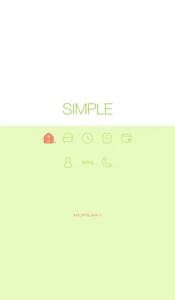 [LINE着せ替え] B29.26_グリーン4-3の画像1