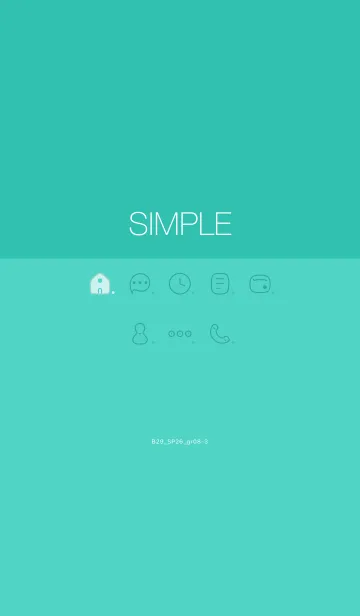 [LINE着せ替え] B29.26_グリーン8-3の画像1