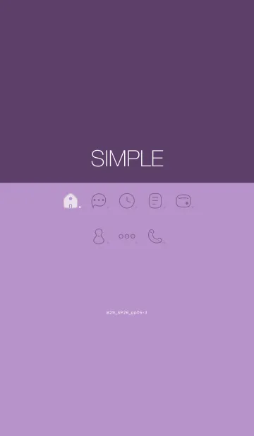 [LINE着せ替え] B29.26_パープル5-3の画像1