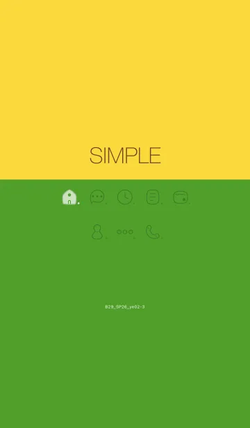 [LINE着せ替え] B29.26_イエロー2-3の画像1