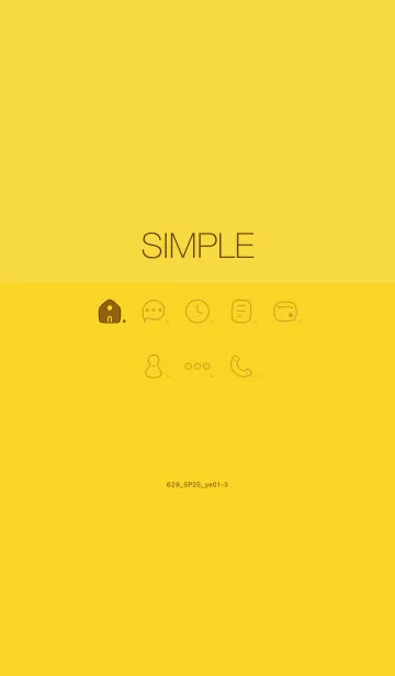 [LINE着せ替え] 629.25_イエロー1-3の画像1