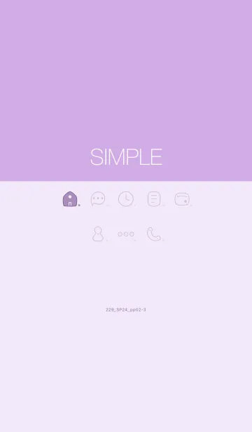 [LINE着せ替え] 229.24_パープル2-3の画像1
