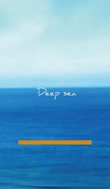 [LINE着せ替え] オレンジ : 落ち着く深い海の画像1