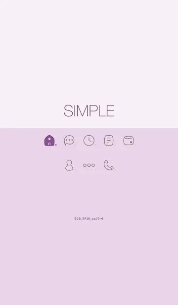 [LINE着せ替え] B29.26_パープル3-6の画像1