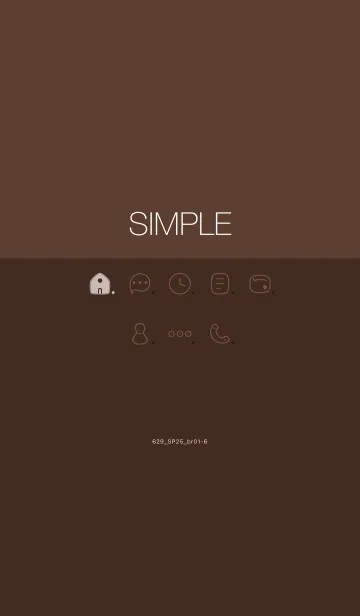 [LINE着せ替え] 629.25_ブラウン1-6の画像1