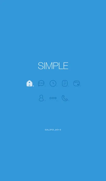 [LINE着せ替え] 629.25_ブルー1-6の画像1