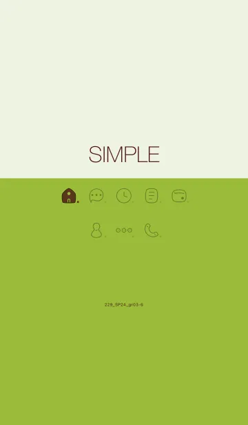 [LINE着せ替え] 229.24_グリーン3-6の画像1