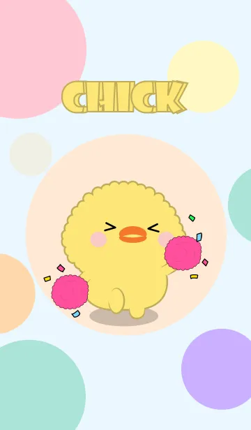 [LINE着せ替え] Color Cute Chick FuFu Theme (JP)の画像1