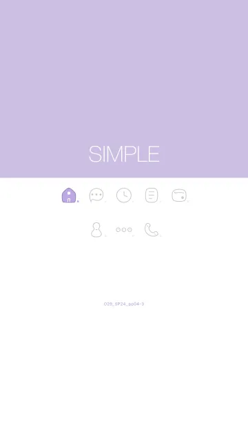 [LINE着せ替え] O29_24_パープル4-3の画像1