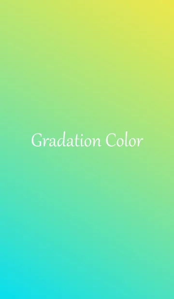 [LINE着せ替え] Gradation Color *Blue&Green&Yellow*の画像1