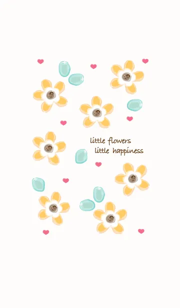[LINE着せ替え] Little yellow flowers 17 :)の画像1